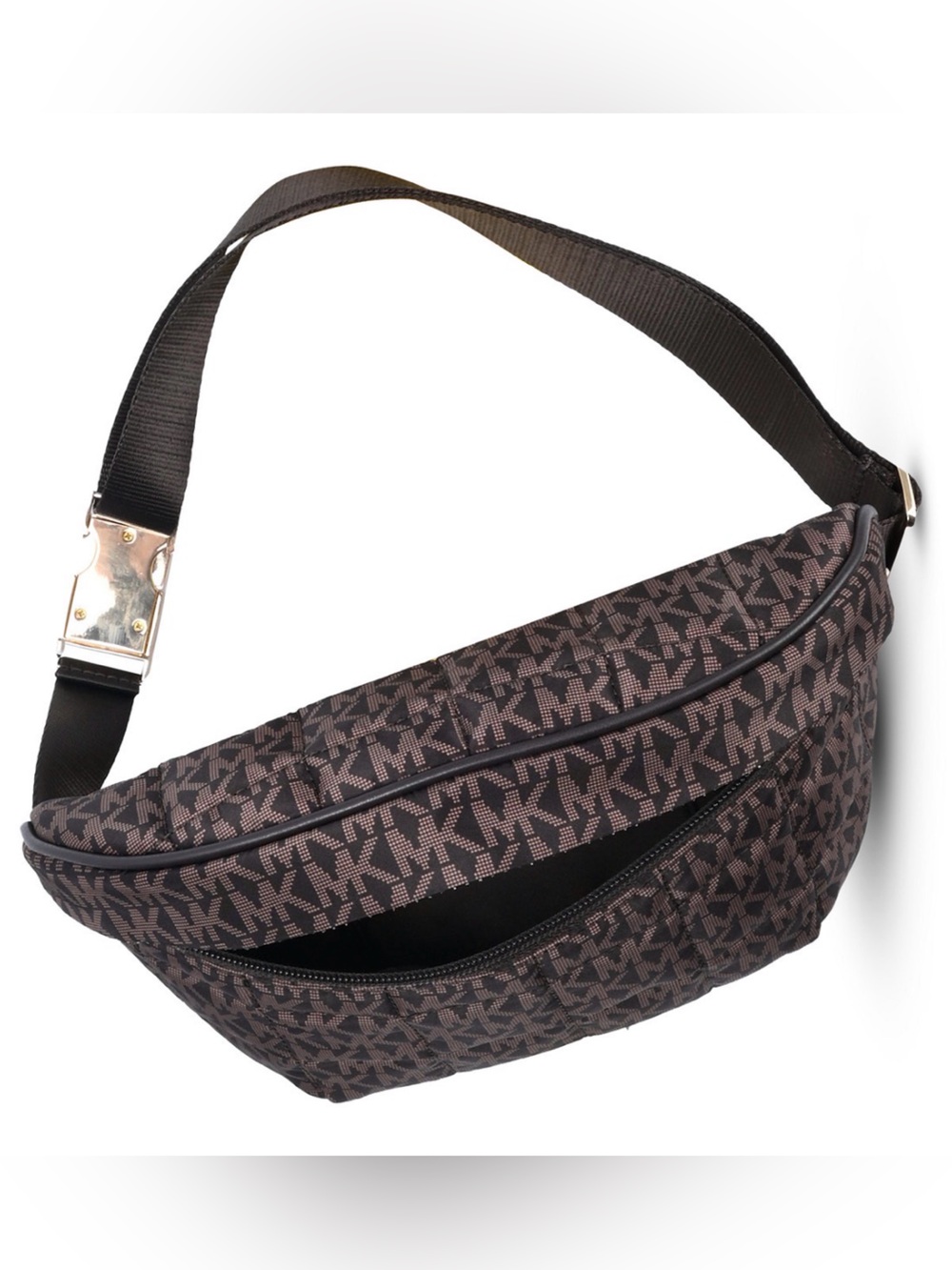 Michael Kors Brown Monogram Crossbody Belt Bag MK Fanny Pack